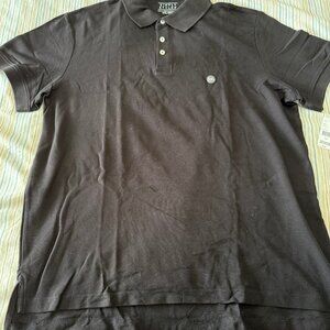Men's XXL Black Cotton Polo Shirt NWT